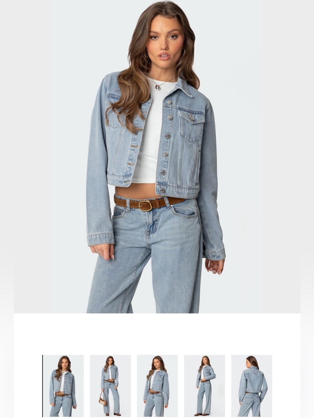 Edikted Light Blue jean jacket